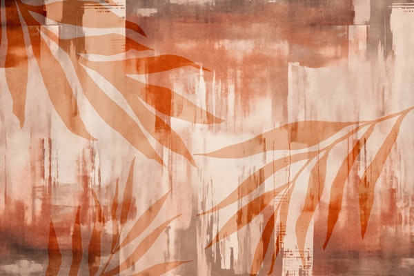 Abstract Nature Tangerine Foliage