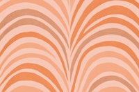 Boho Bow Shapes Warm Tangerine Peach wallpaper