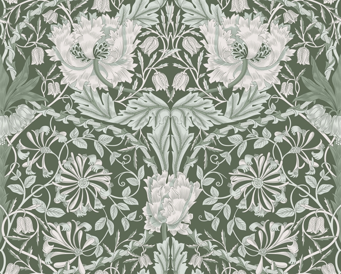 Victorian Honeysuckle and Tulip 12 Wallpaper