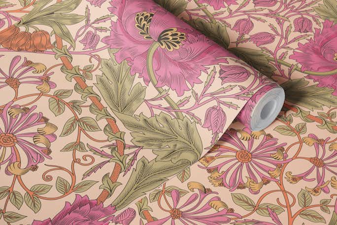 Victorian Honeysuckle and Tulip 17wallpaper roll