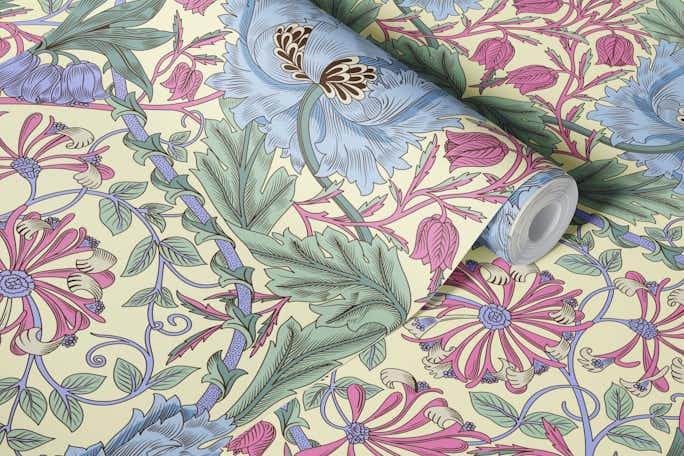 Victorian Honeysuckle and Tulip 18wallpaper roll