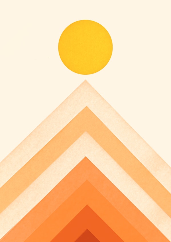 Mountainscape - Yellow