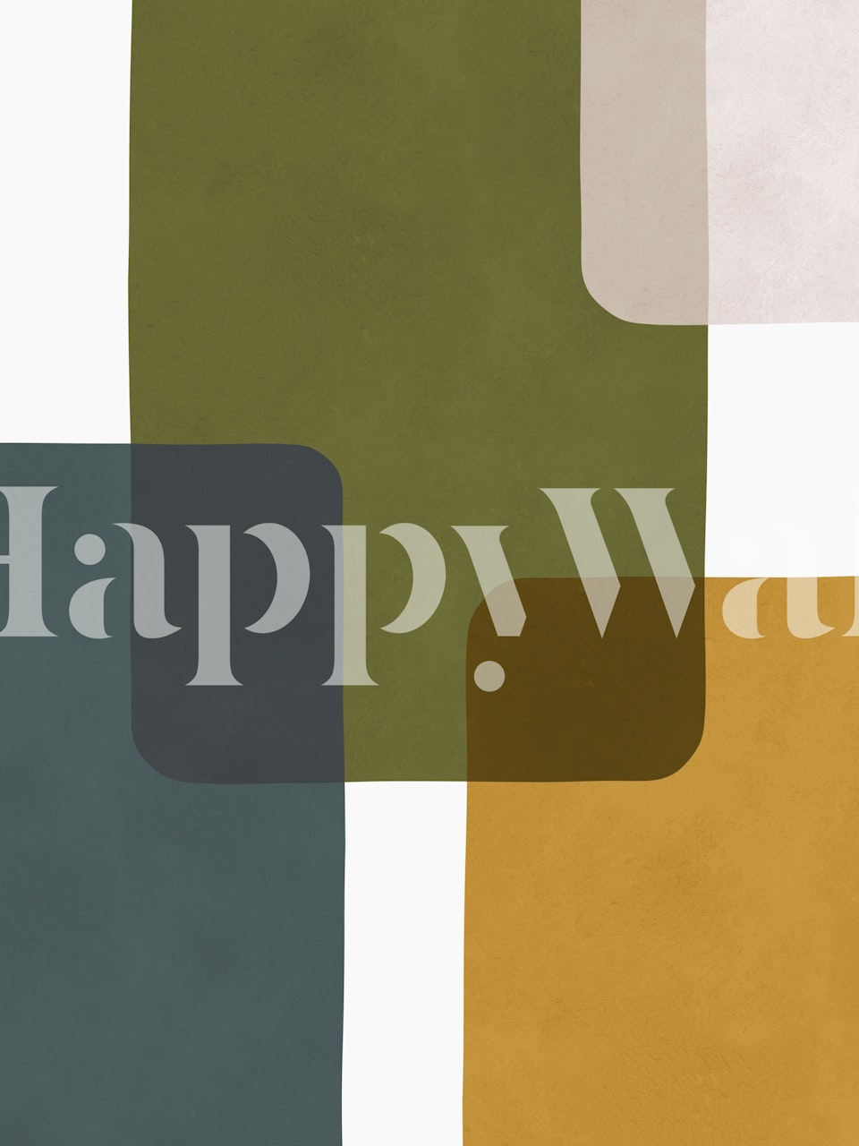 Boho minimalism Tapete in einem Zimmer