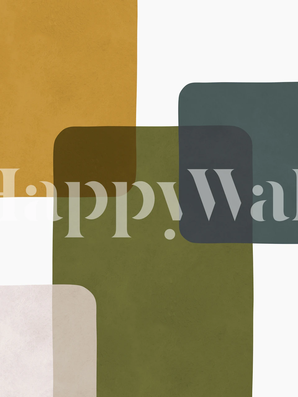 Boho minimalism wallpaper design in a room