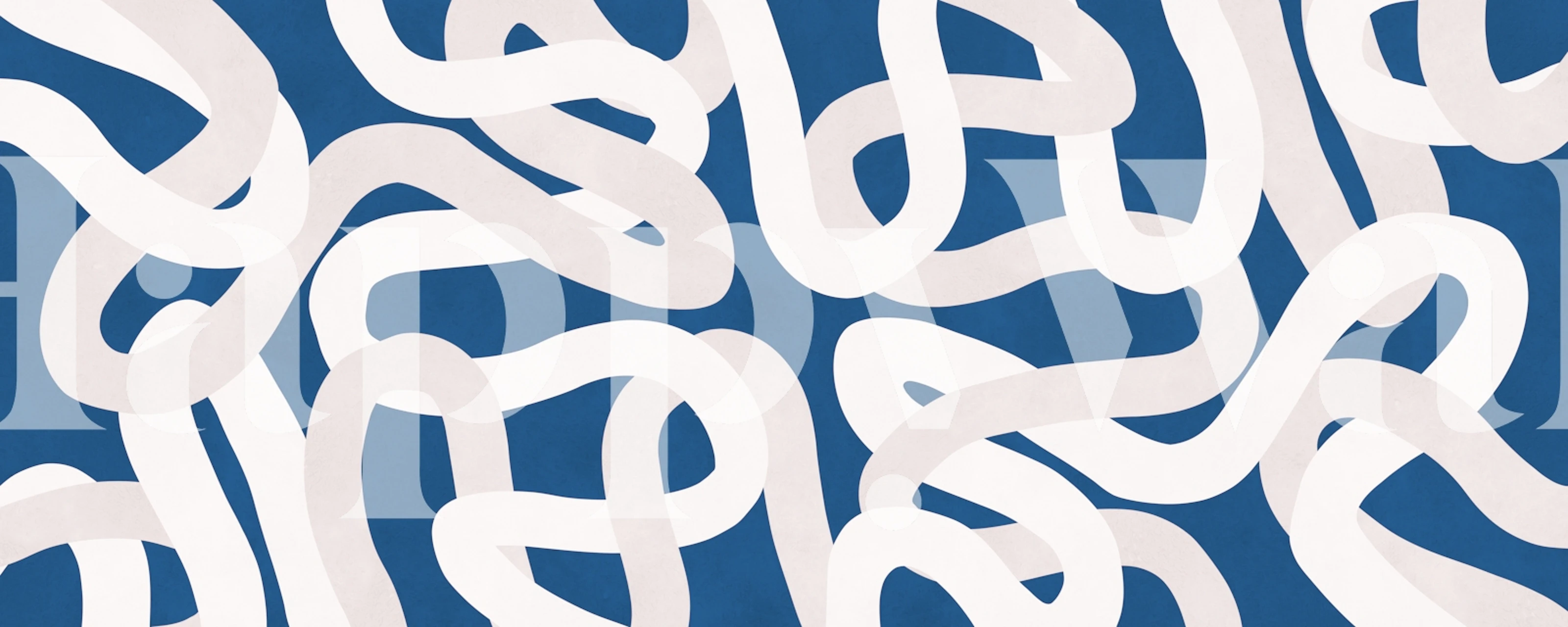 Modern wallpaper with lines on blue background