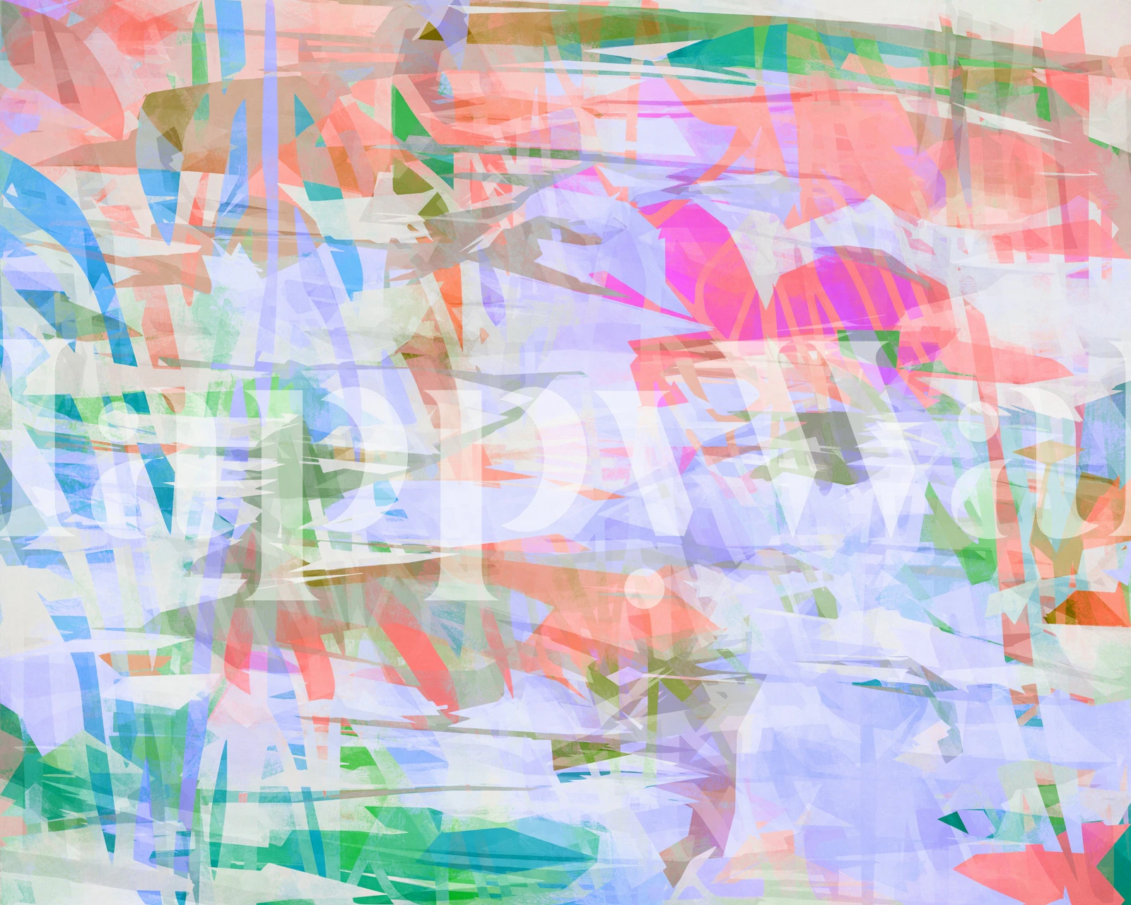 Abstract Fun wallpaper design in a room