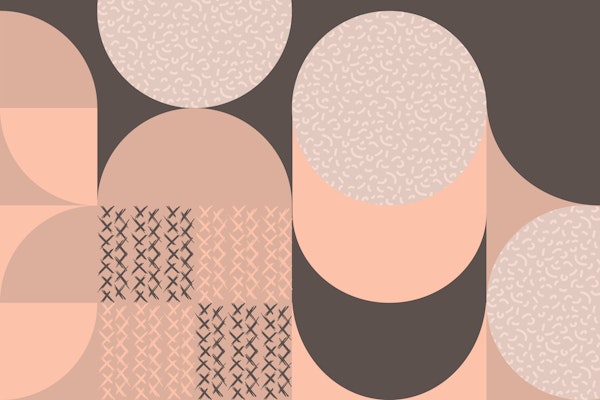 70s Retro Pattern Circle Geo