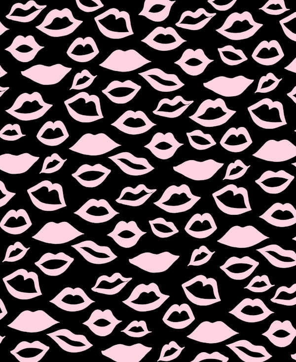Blush Pink Lips Pattern Glam 2