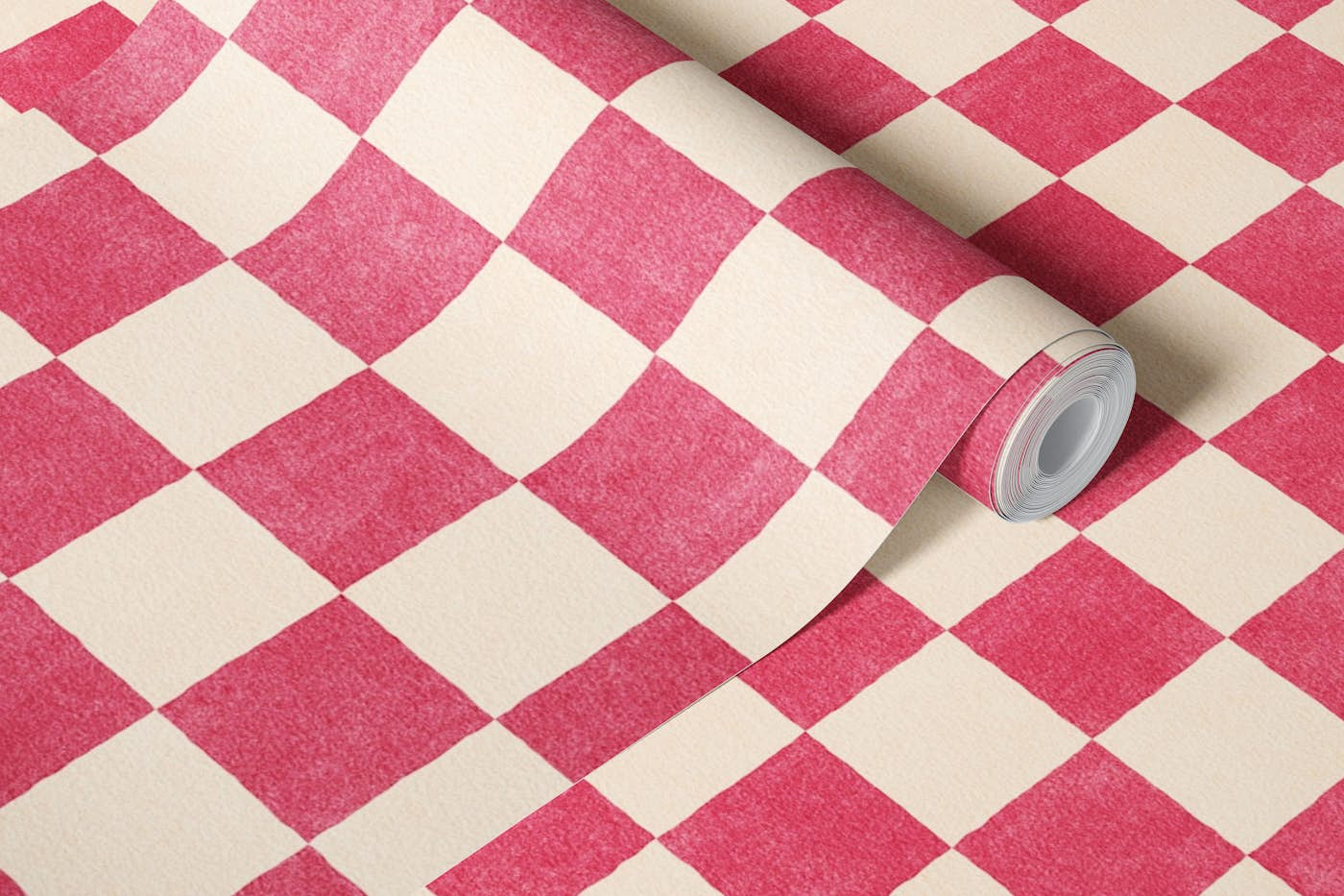 CHECKER - 001 - Dragonfruit wallpaper roll