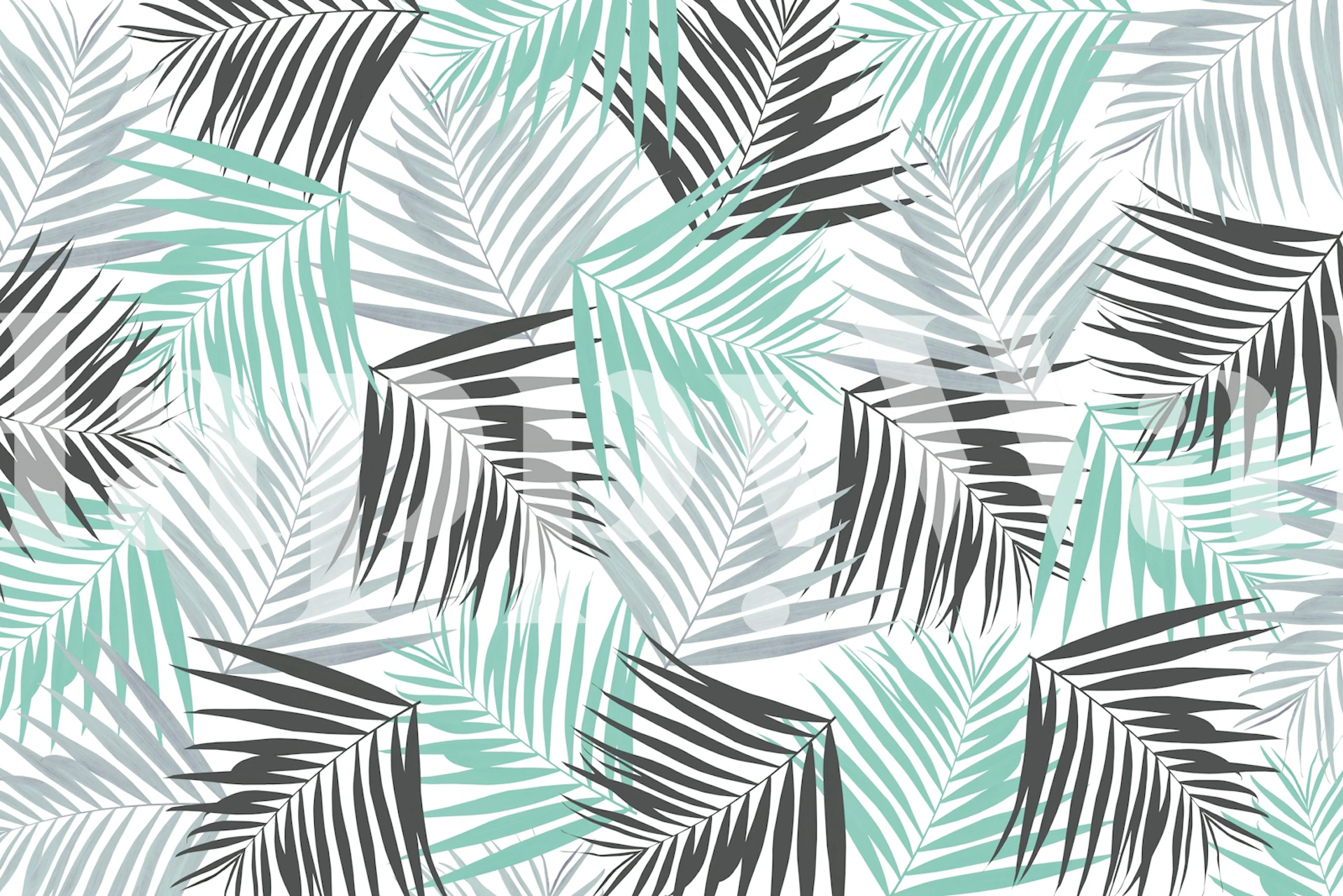 Tropical Retro 6 tapet i en rumindstilling