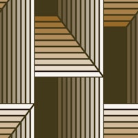 Vintage rectangles geometry large - brown behang