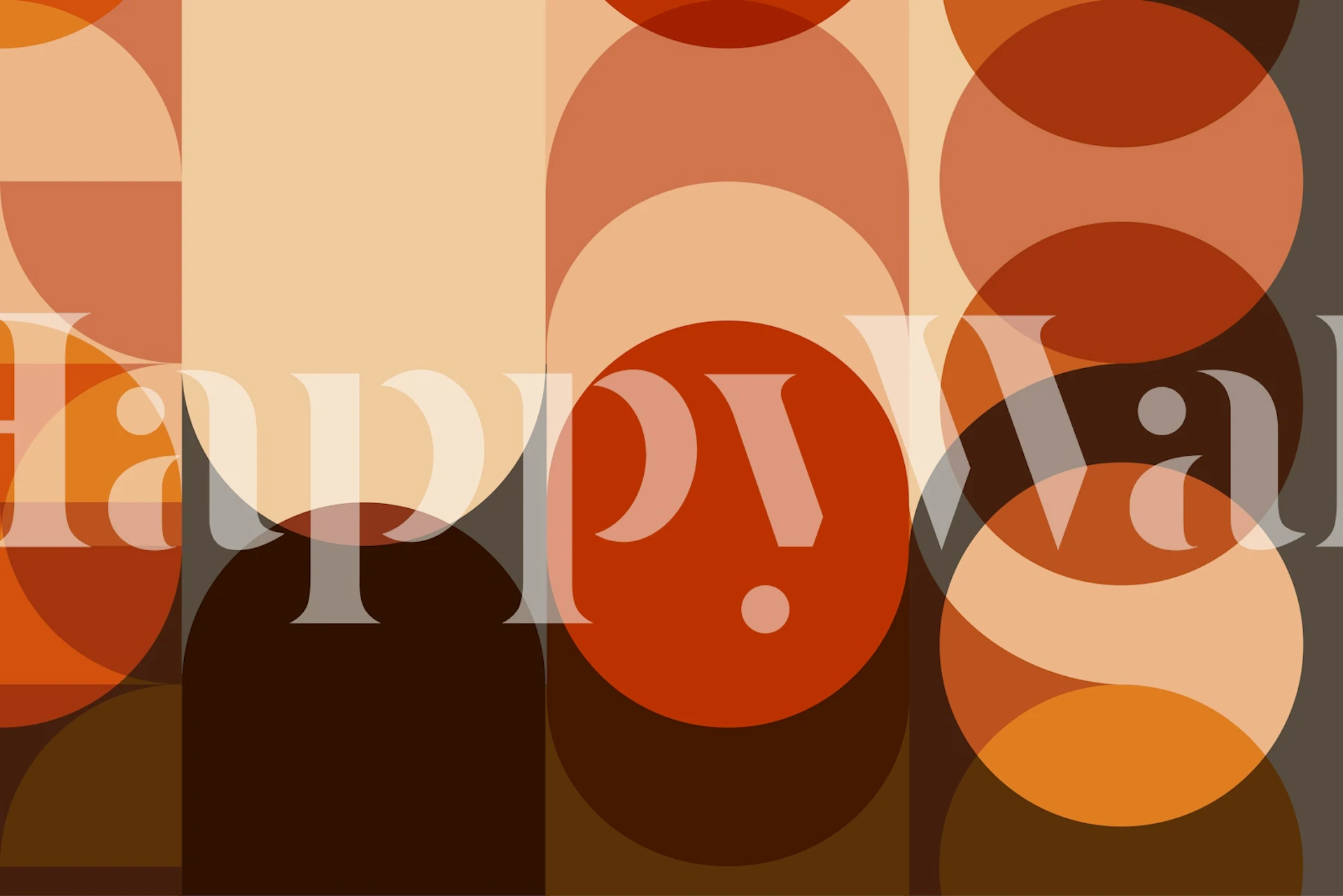 Seventies Rounds tapet i et rum