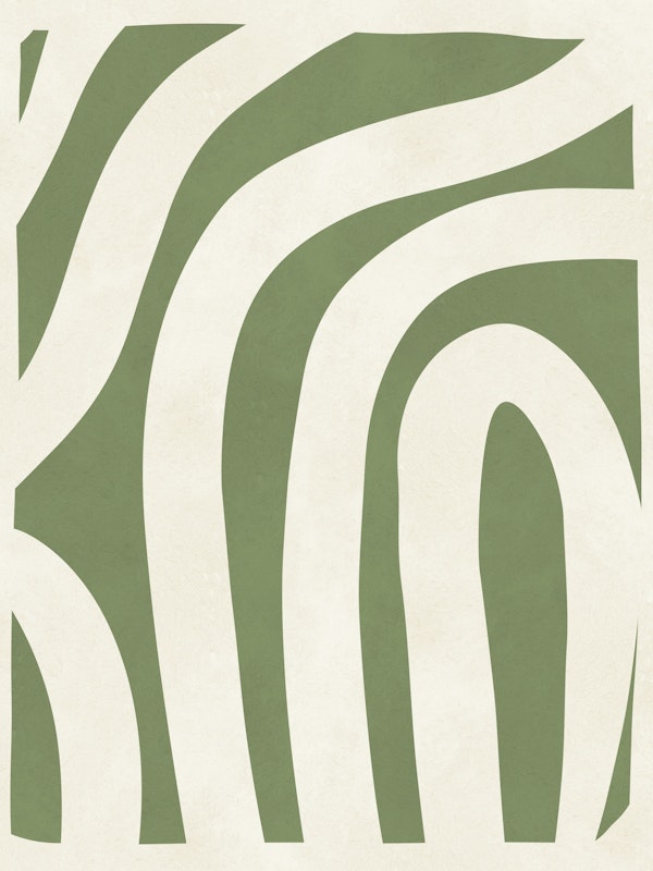 Lines on green background