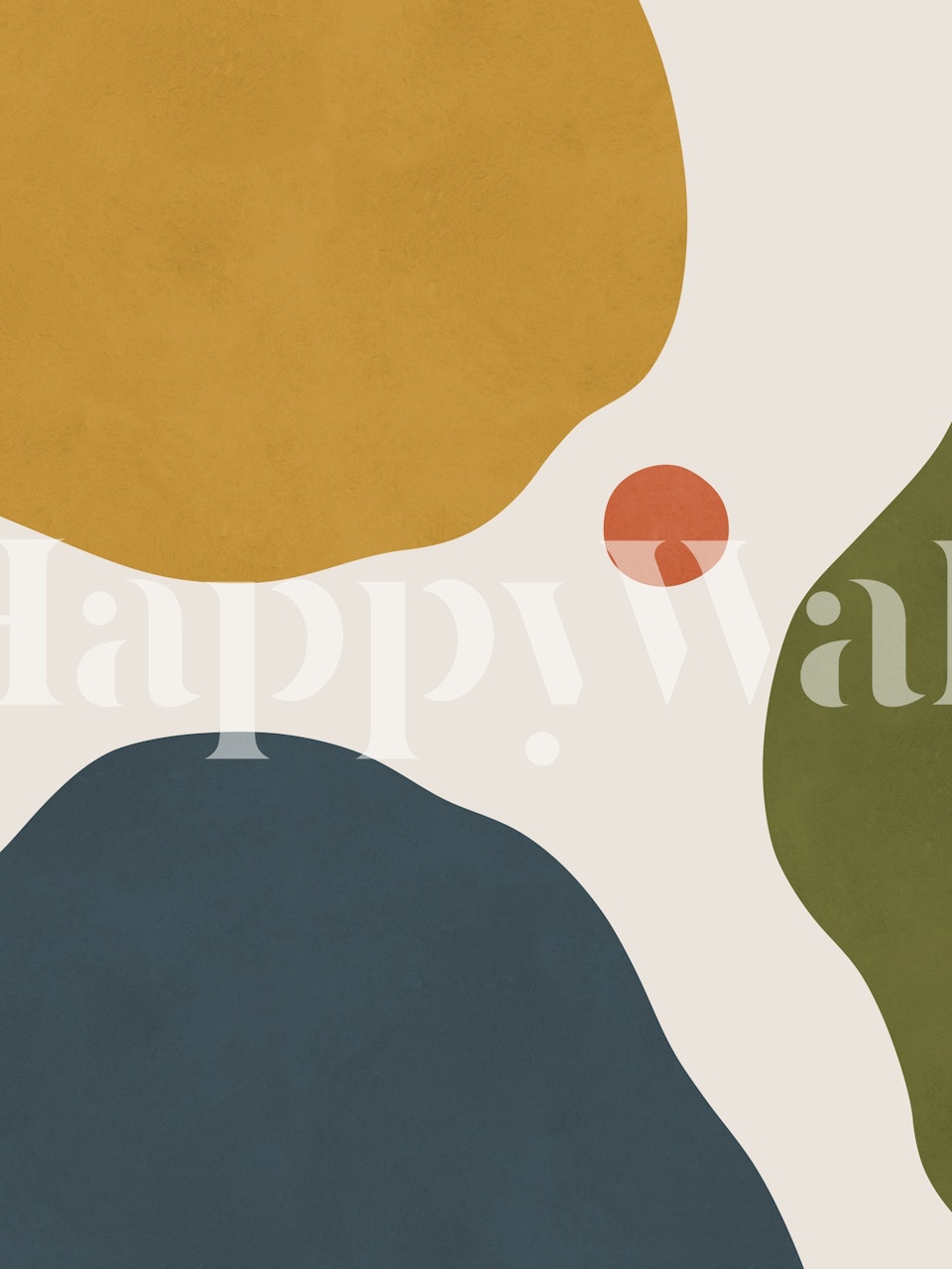 Expressive curved shapes 7 tapetti huoneessa