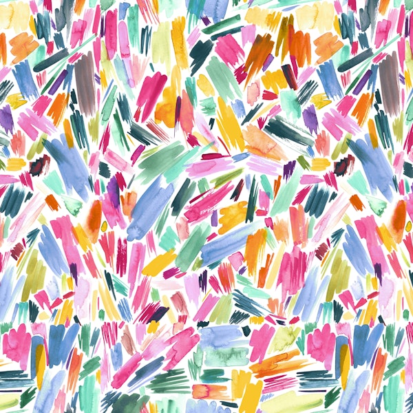 Abstract Colorful Brushstrokes Pink