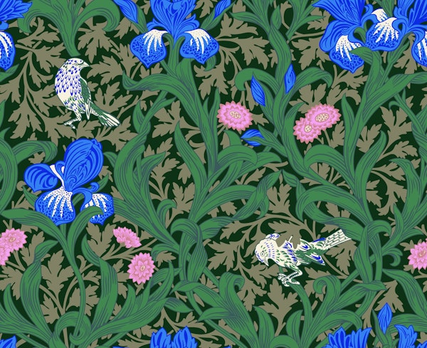 Victorian Irises pattern 1