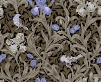 Victorian Irises pattern 6 tapet