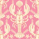Pink Lobster with Anchor - Large