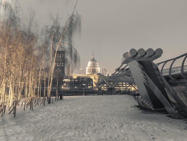 St. Paul's Cathedral and Millennium Bridge