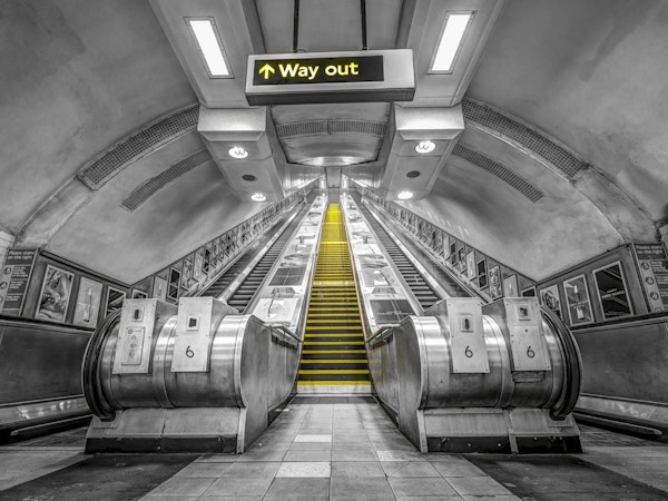 London Tube Escalators