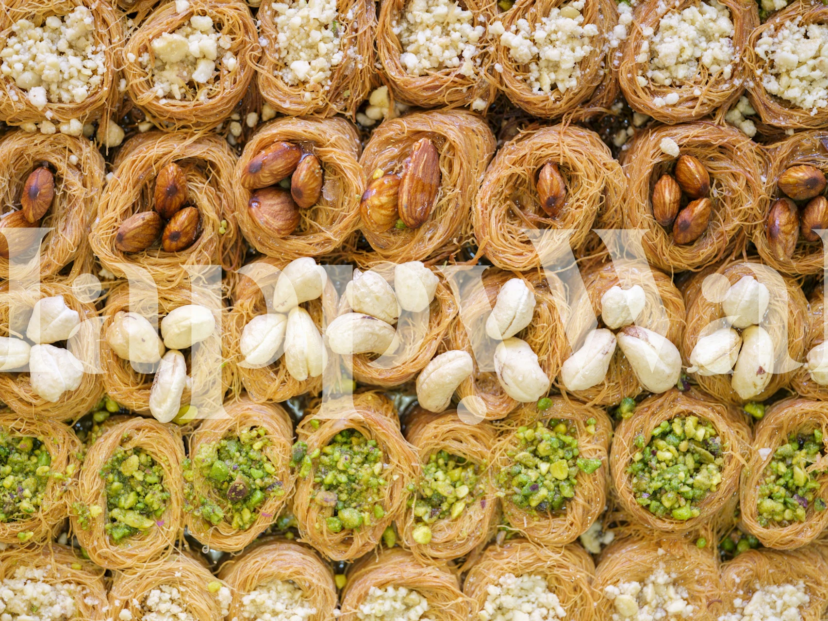 Layers of Sweetness wallpaper in a room