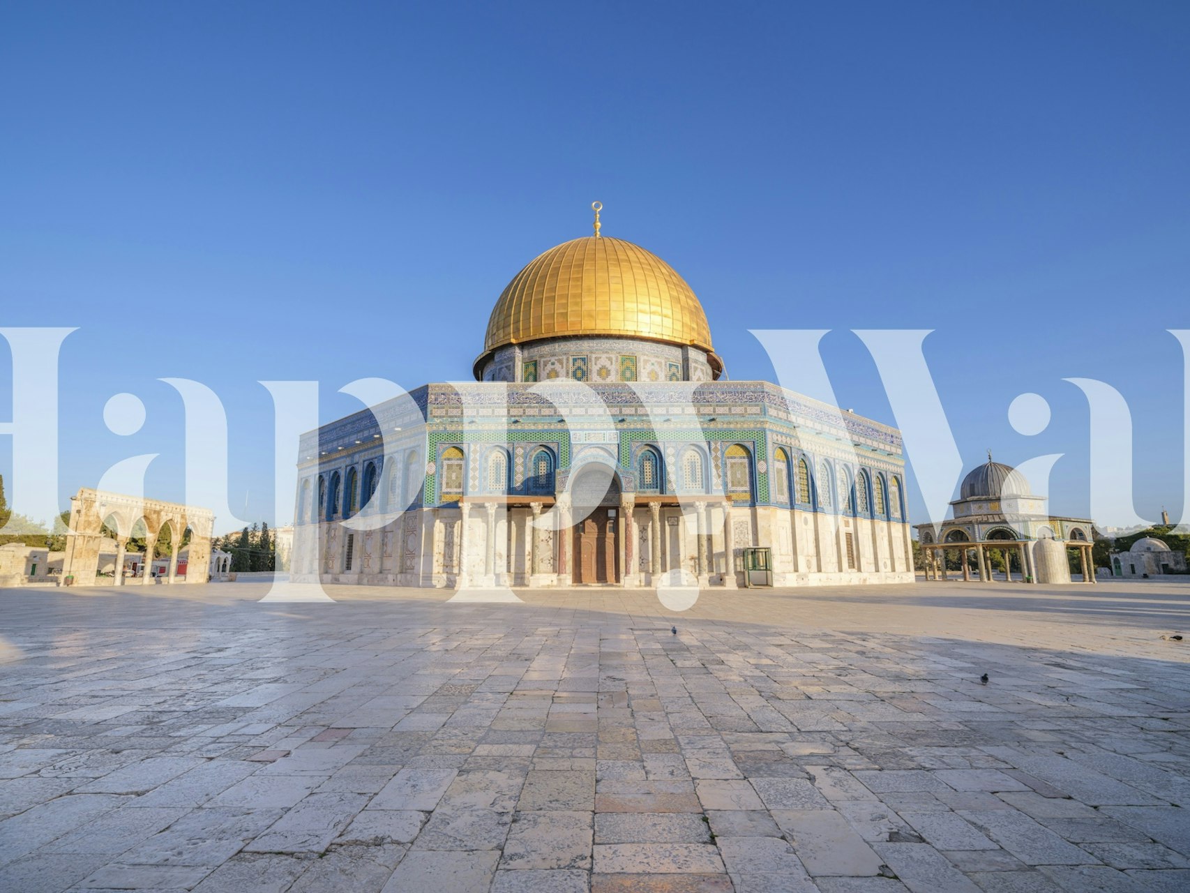 Al-Aqsa Mosque wallpaper in a room