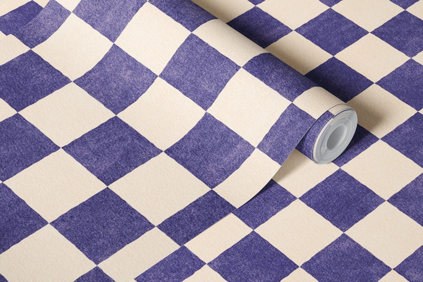 CHECKER - 001 - Lavender wallpaper roll