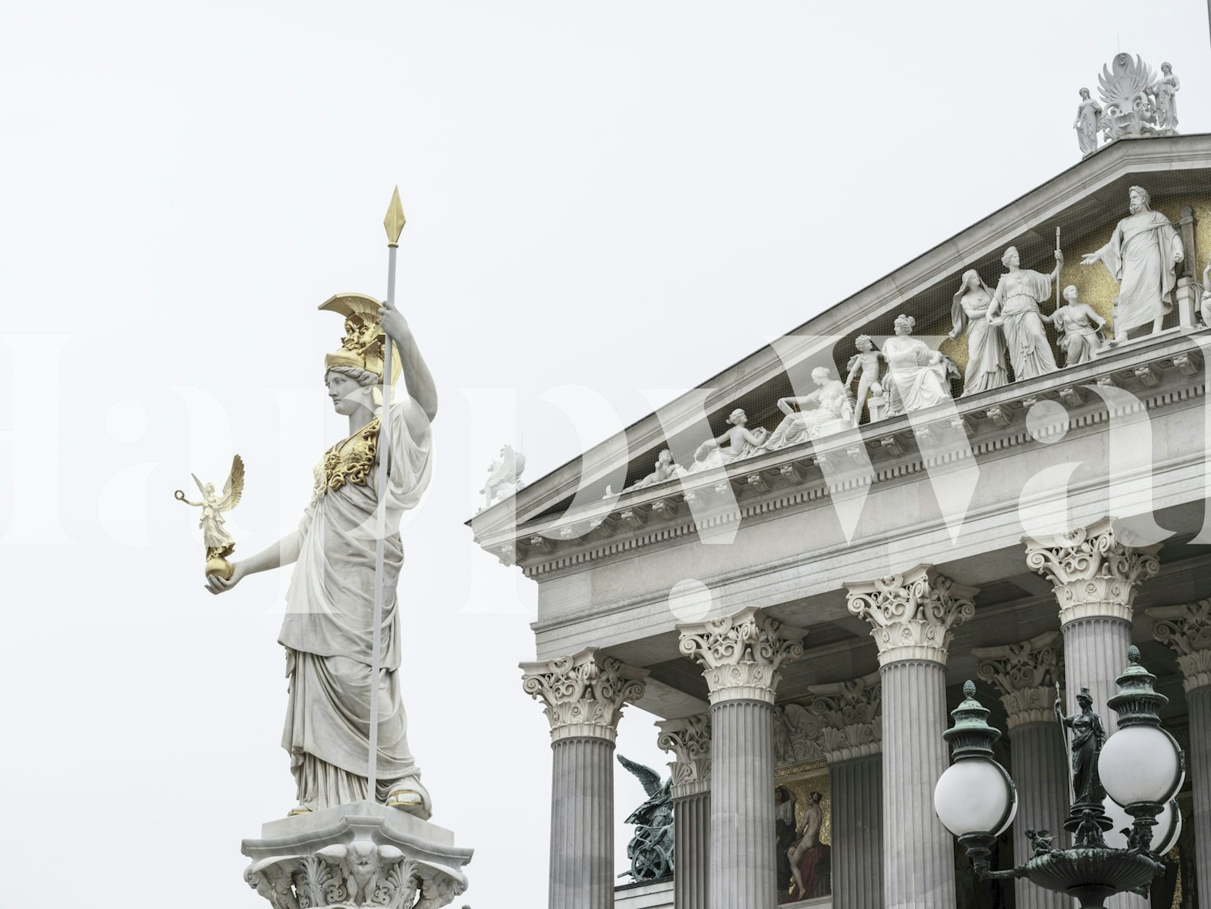 Guardian of Wisdom wallpaper displayed in a room