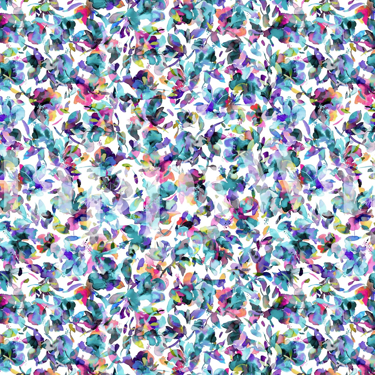 Tapeta Aquatic Hibiscus Flowers v místnosti