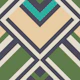 Retro diamond graphic green