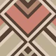 Retro diamond graphic rosewood beige
