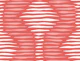 Boho ogee stripes - vibrant coral