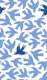 Papercut birds - blue