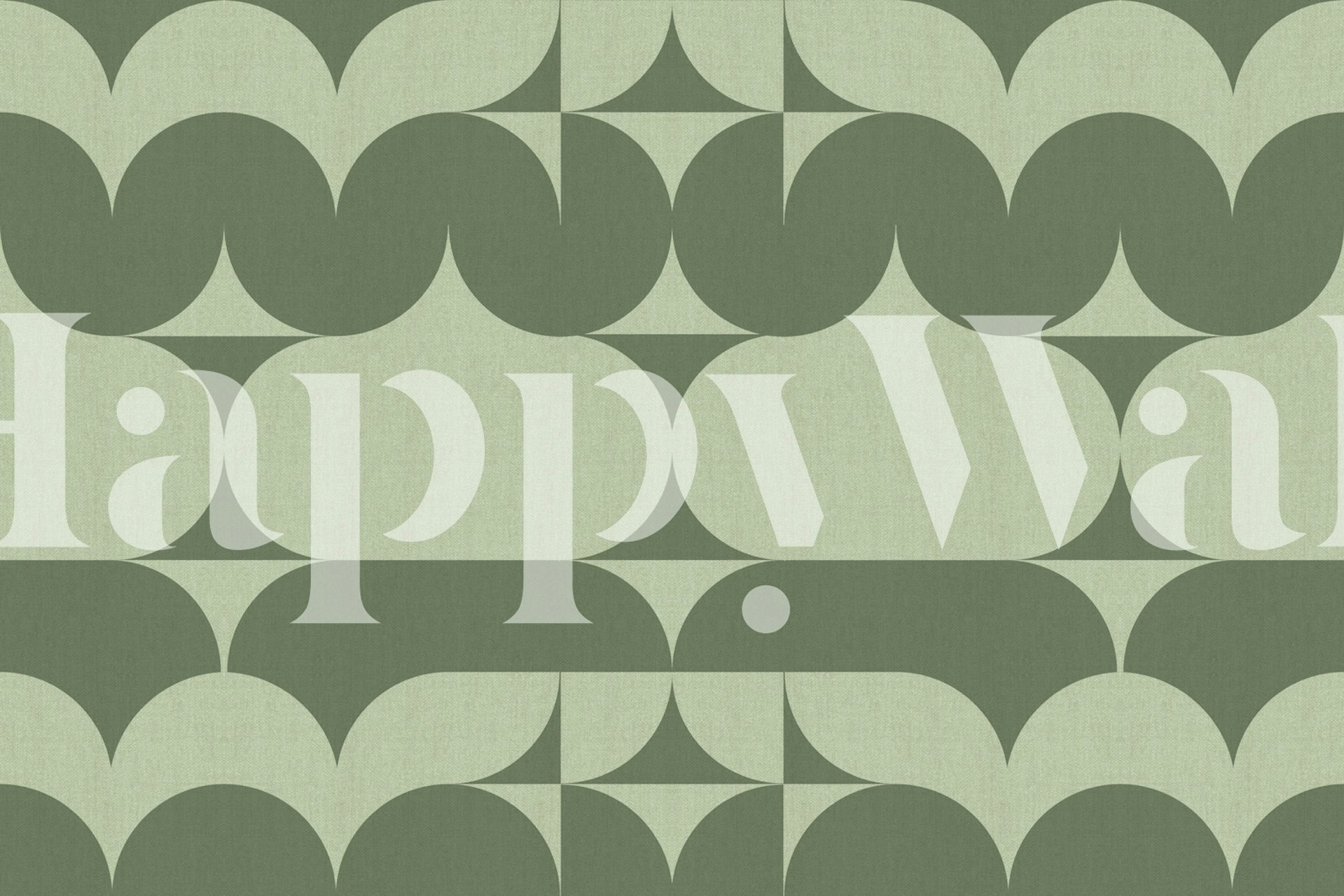 Mid-Century Linen Collage Pattern på tapet