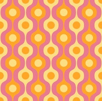 Happy Large Abstract Geo Waves behang