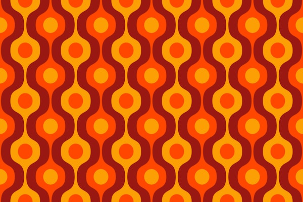 Groovy Large Abstract Geo Waves