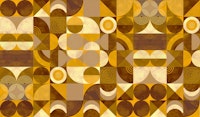 Groovy Retro Abstract Geo Earthy tapete