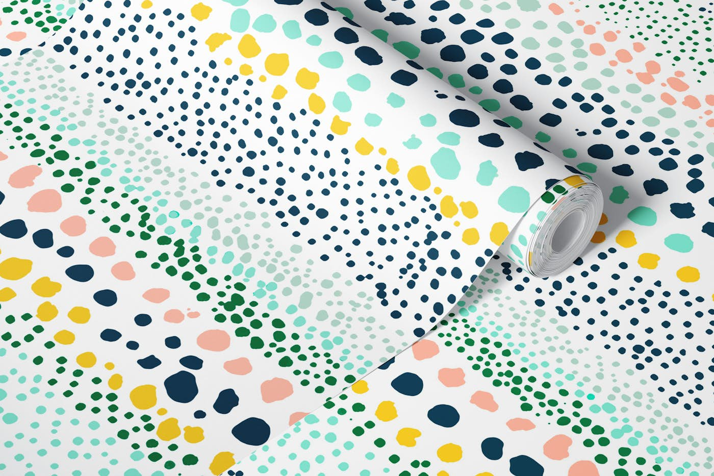 Little Textured Dots White wallpaper roll