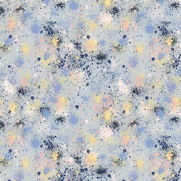 Ink Splatter Dust Blue