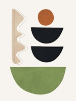 Circles and semicircles 5 behang