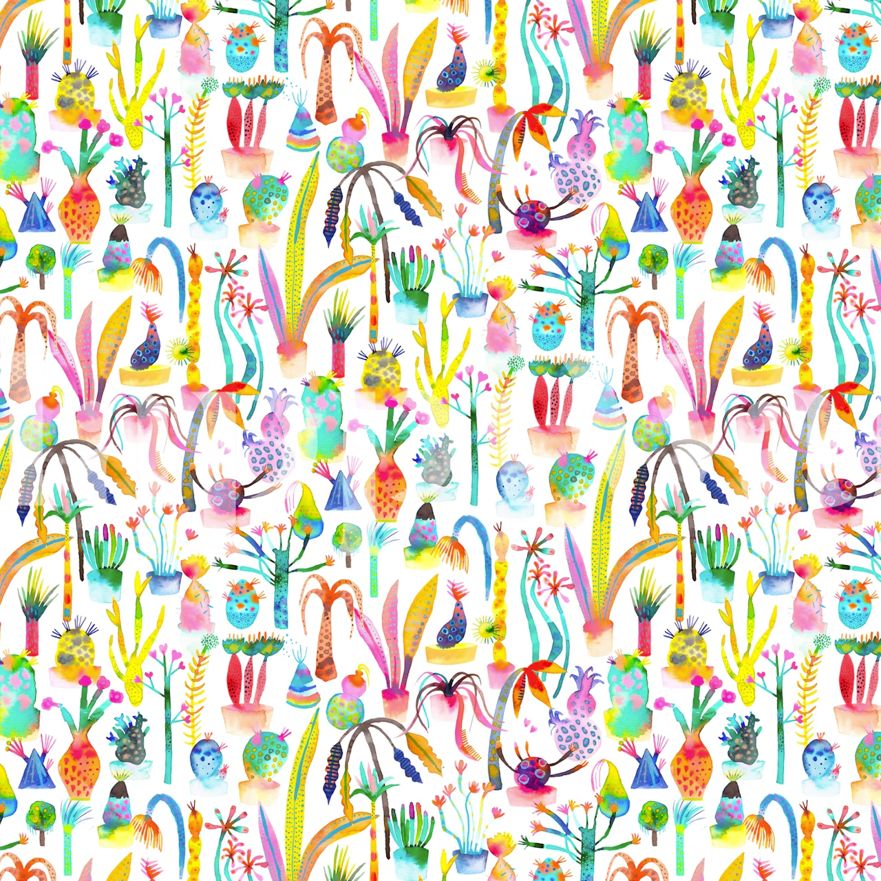 Lush Garden tapet i en rumindstilling