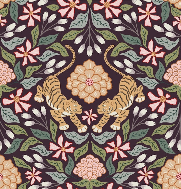 Tiger floral