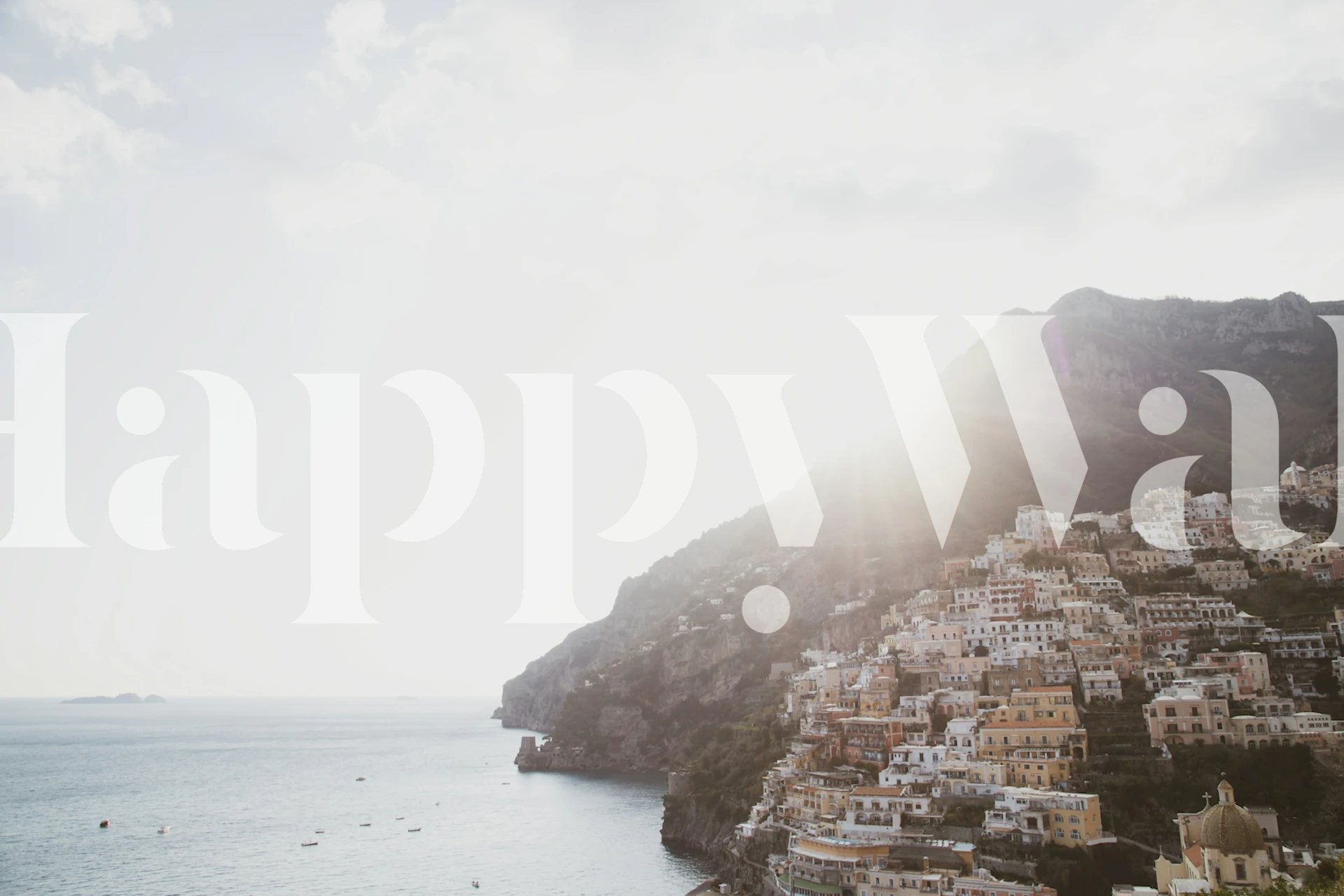 Bella Positano 12 wallpaper in a room