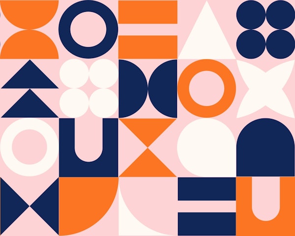 Socialite Mid Century Retro Geometric Shapes