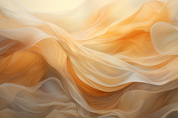 Ethereal Fluid Dreams Yellow And Grey