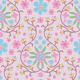 GORGEOUS GARLANDS Cottage Floral Damask Pink
