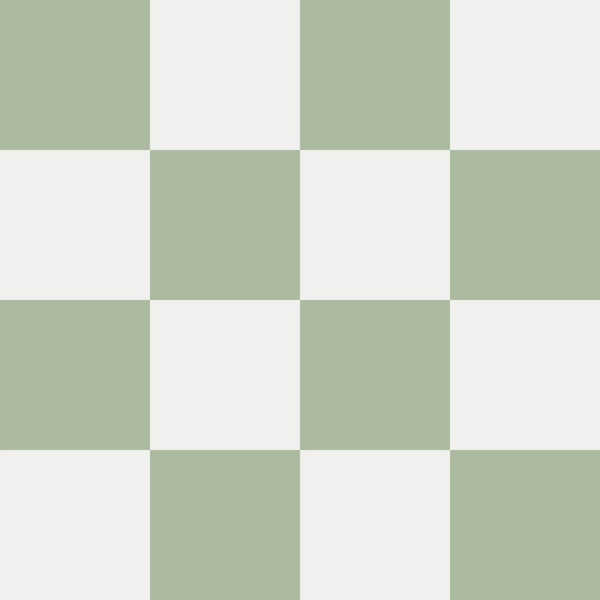 Sage Green and White Checkerboard - Large