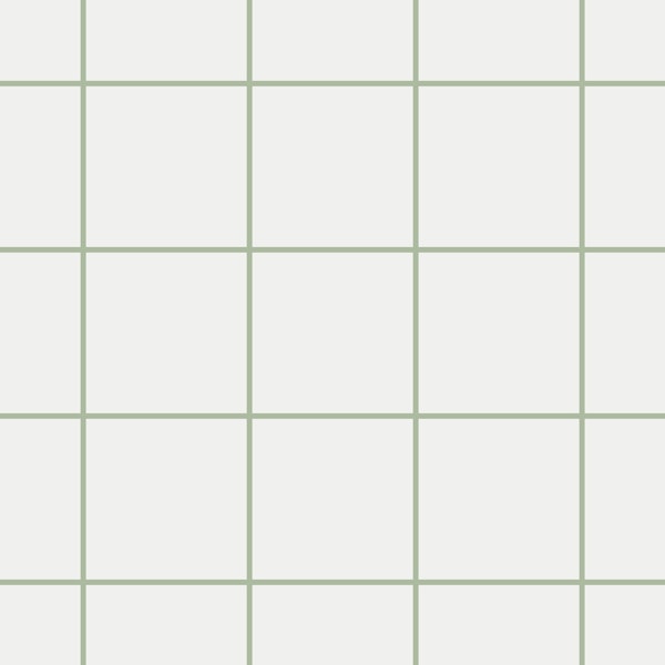 Minimal Tile Squares - White and Sage Green