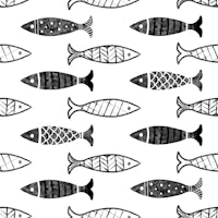 BW Fishy Theme tapeta