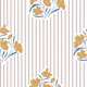 floral bush and stripes